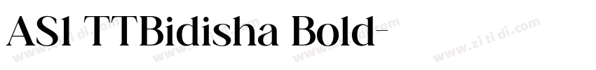 AS1 TTBidisha Bold字体转换